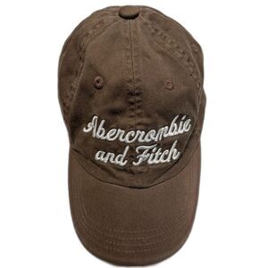 Abercrombie & Fitch Brown Logo Hat Y2K Vintage 2000s Casual Streetwear